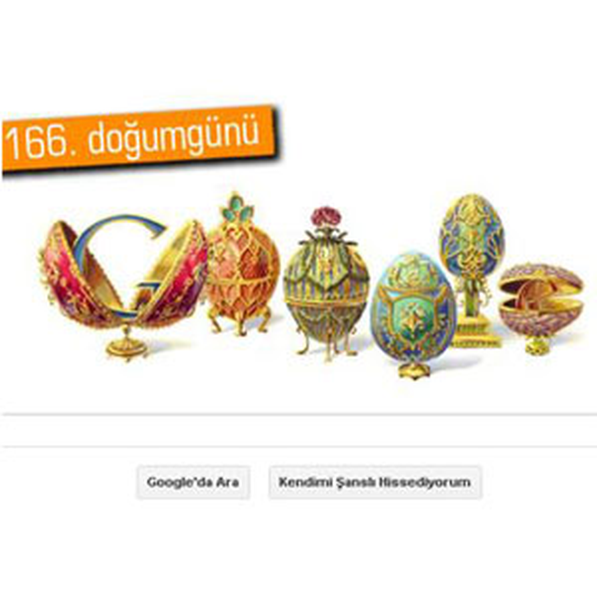 Google, Peter Carl Feberge'in 166. Doğum Gününü Kutladı
