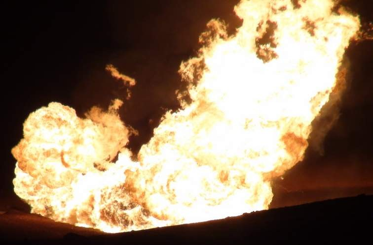 Sarıkamış'ta Doğalgaz Boru Hattı'nda Patlama