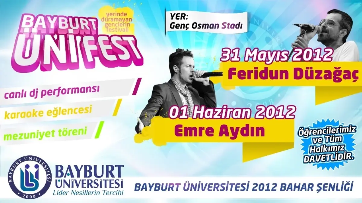 Bayburt Üniversitesi Üçüncü Bahar Şenliği Başlıyor