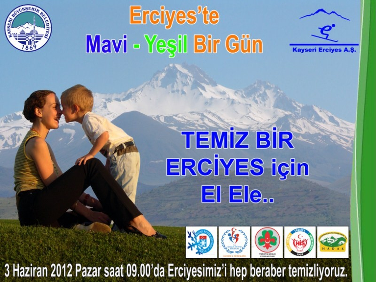Erciyes'te Hem Spor Hem Temizlik Yapılacak