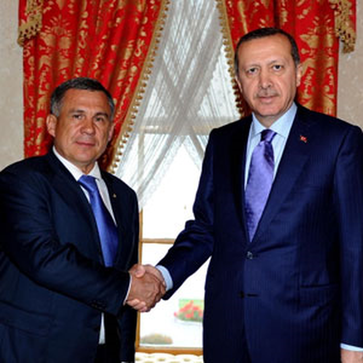 Erdoğan, Tataristan Cumhurbaşkanı Mınnıhanov ile Görüştü