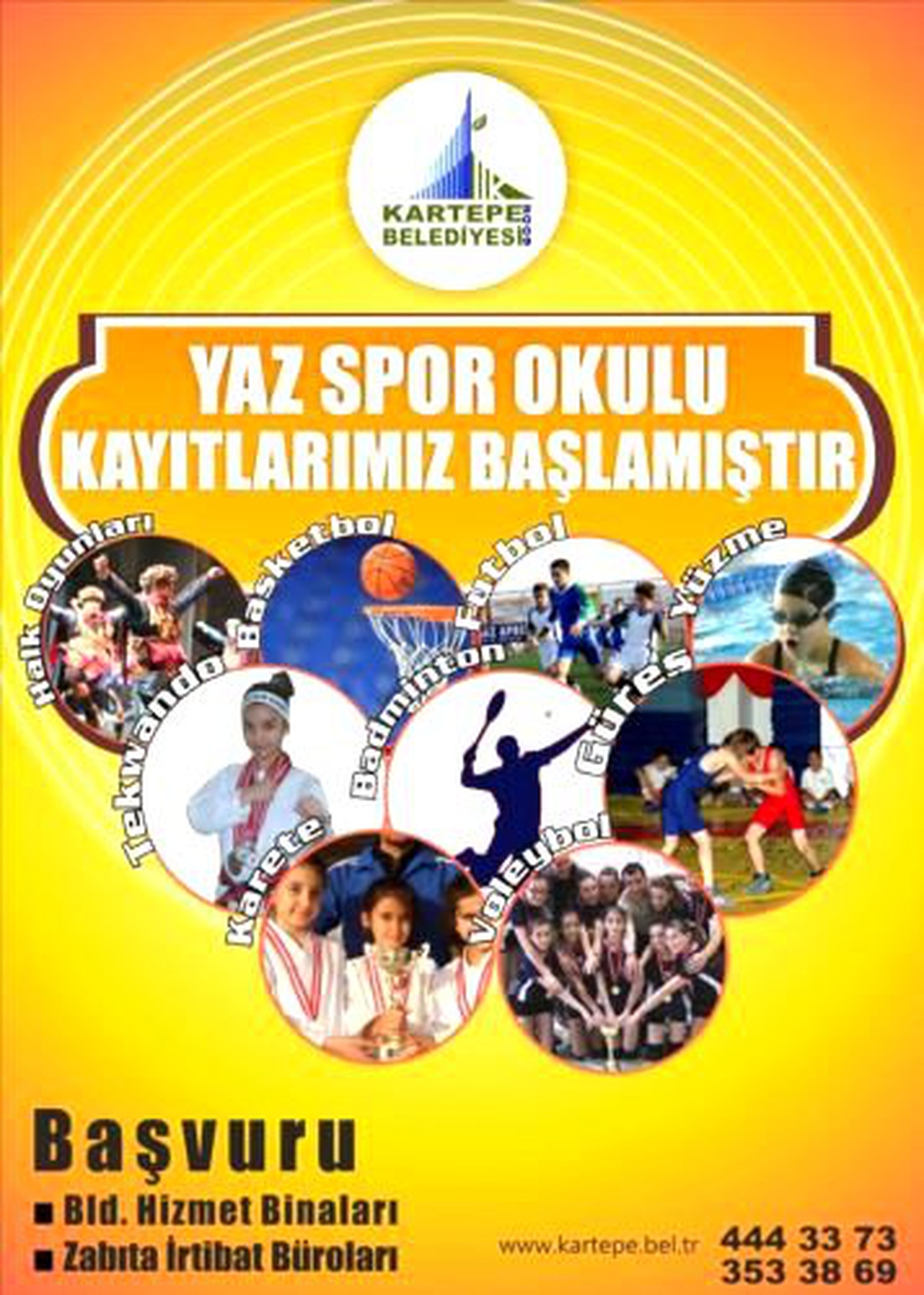 Kartepe'de Yaz Spor Okulu Kayıtları Başladı
