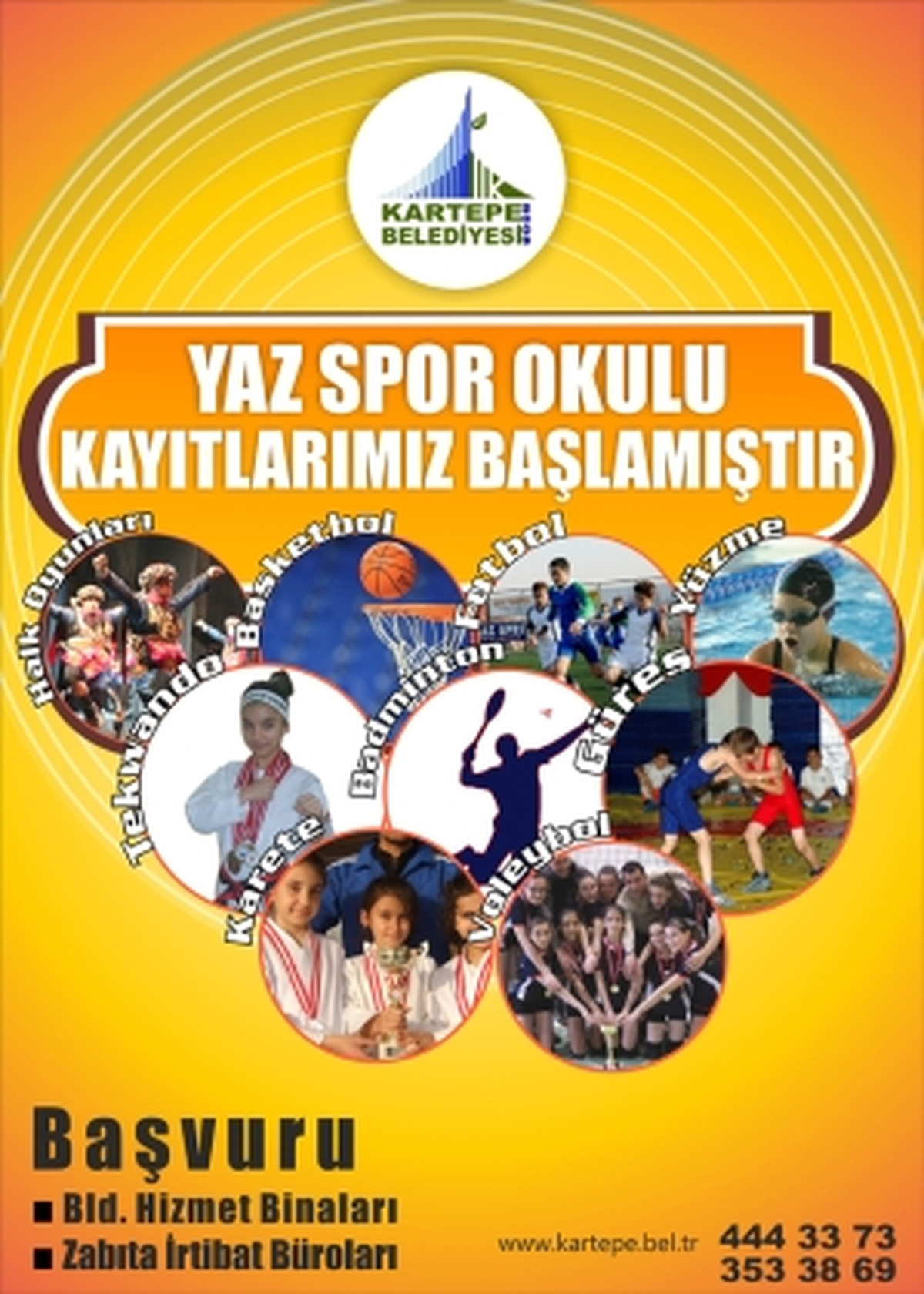 Kartepe'de Yaz Spor Okulu Kayıtları Başladı