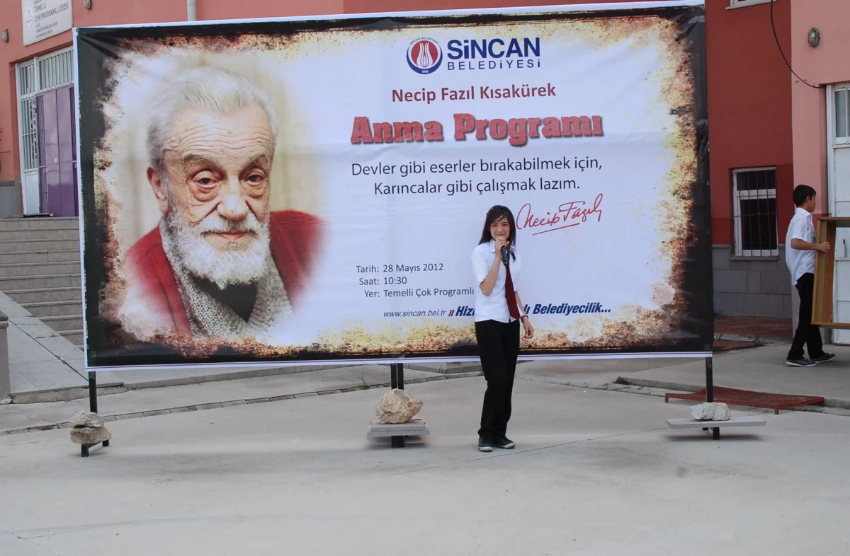 Üstad Şair Necip Fazıl Kısakürek Sincan'da Anıldı
