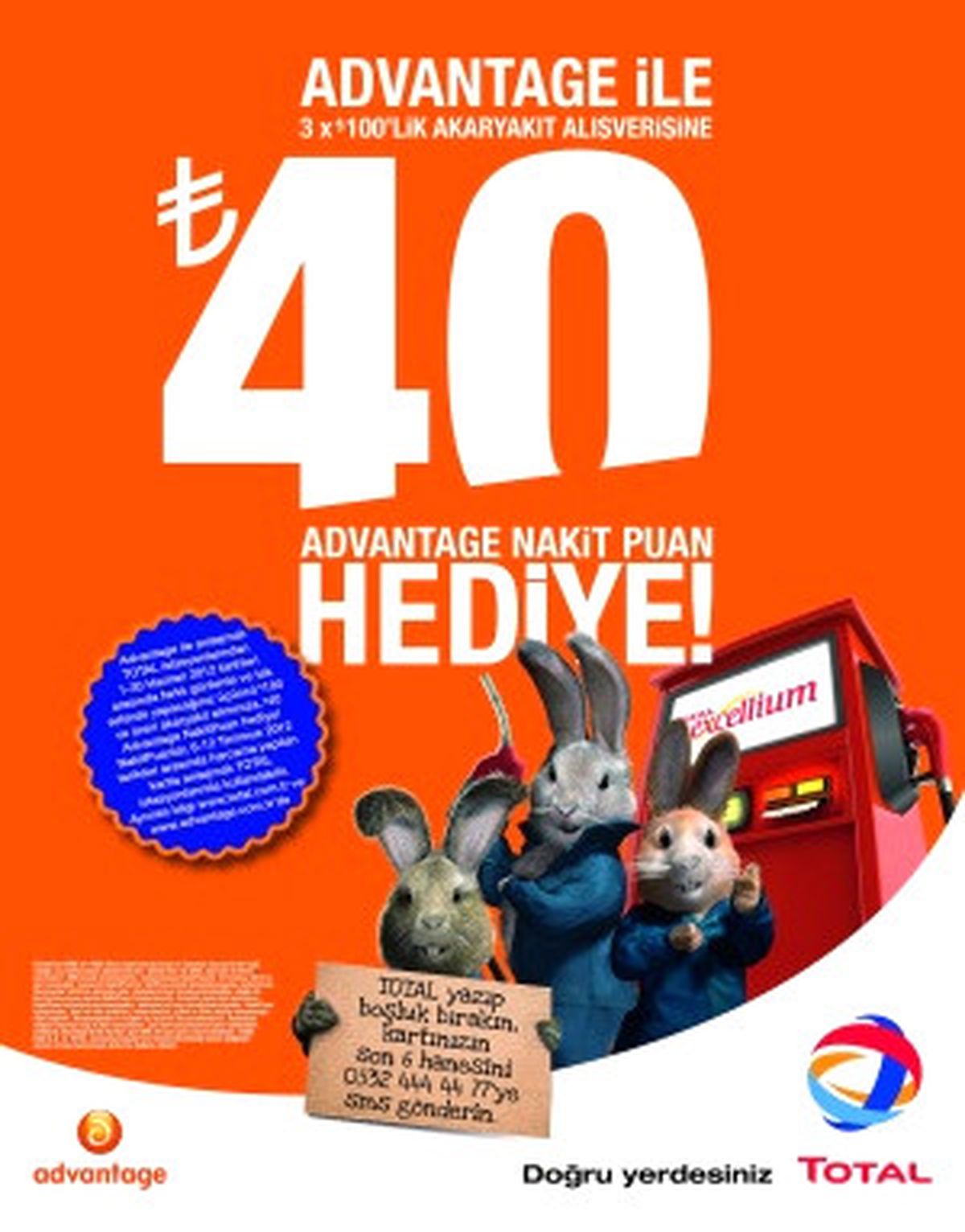 "40 TL Advantage NakitPuan"