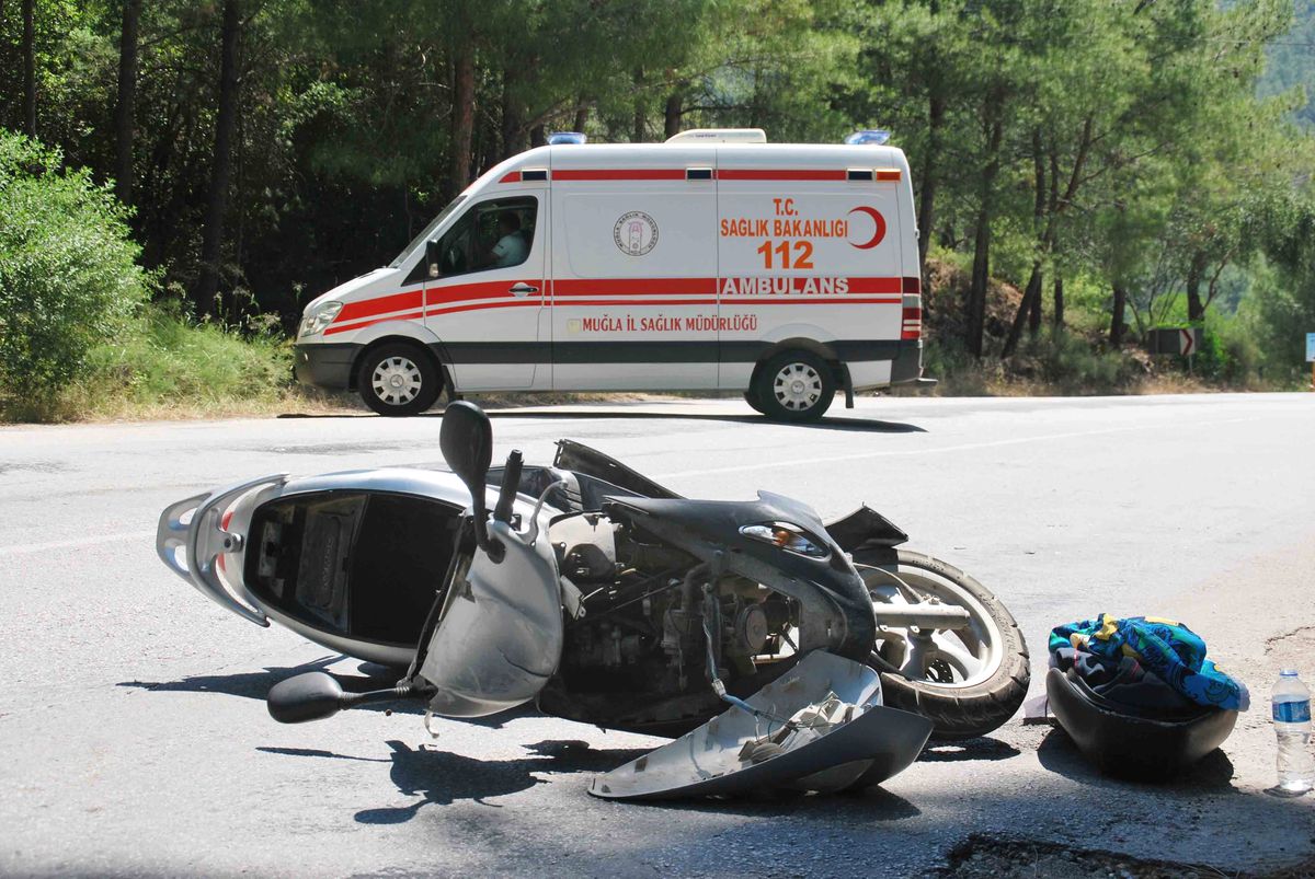 Marmaris'te Trafik Kazası: 1 Yaralı