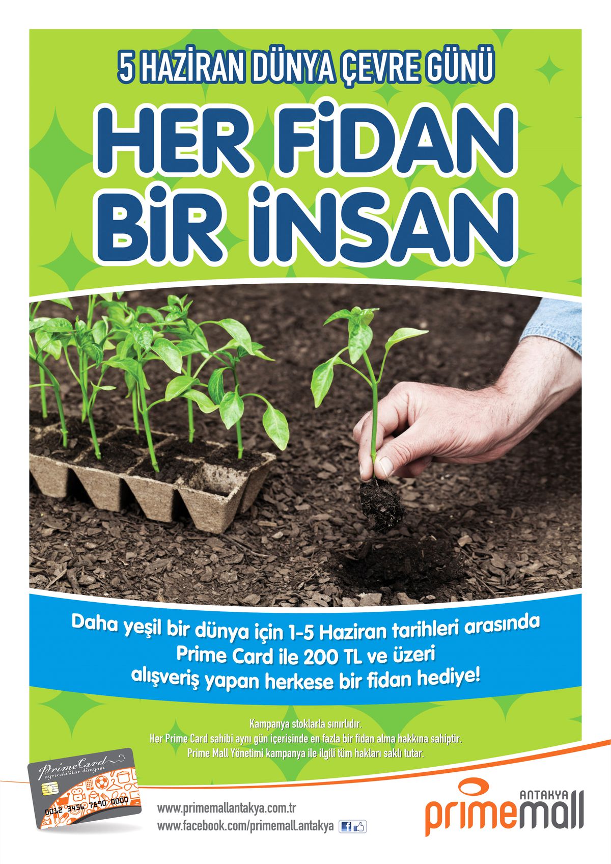 Prime Mall Antakya Fidan Hediye Ediyor