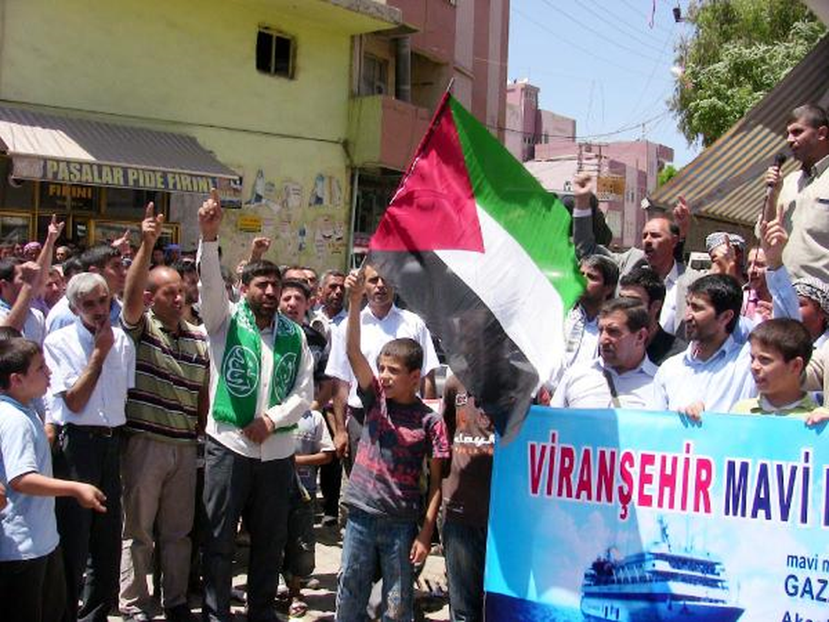 Viranşehir\'de Mavi Marmara Protestosu