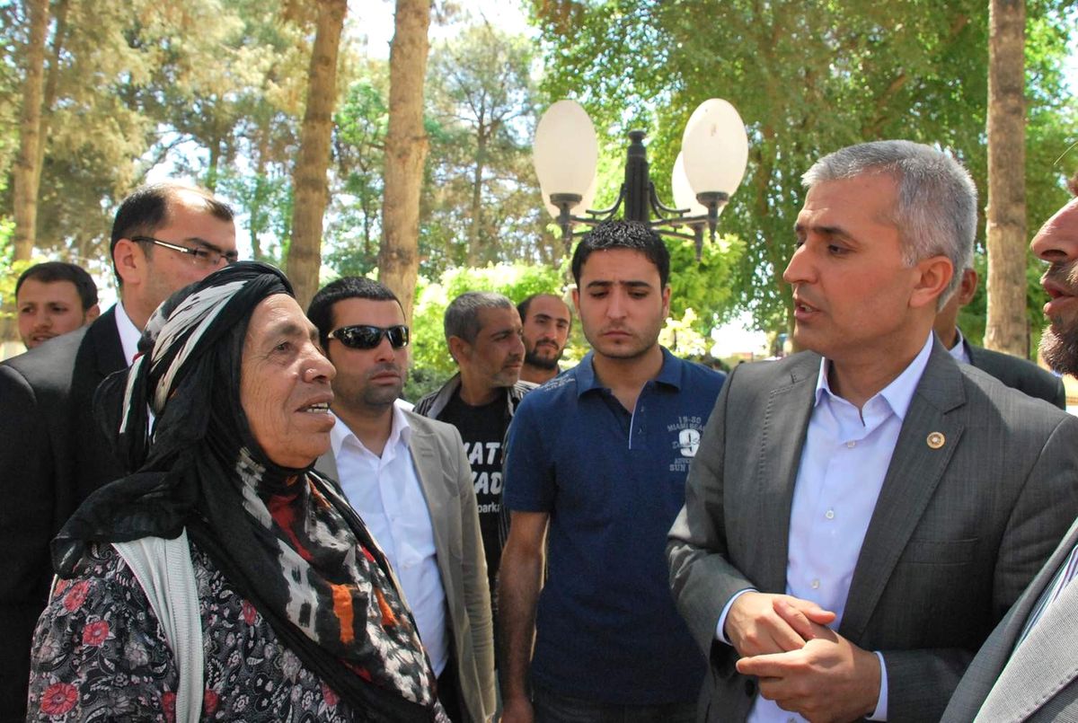 Ceylanpınar, Vekil Gök'ü Bağrına Bastı