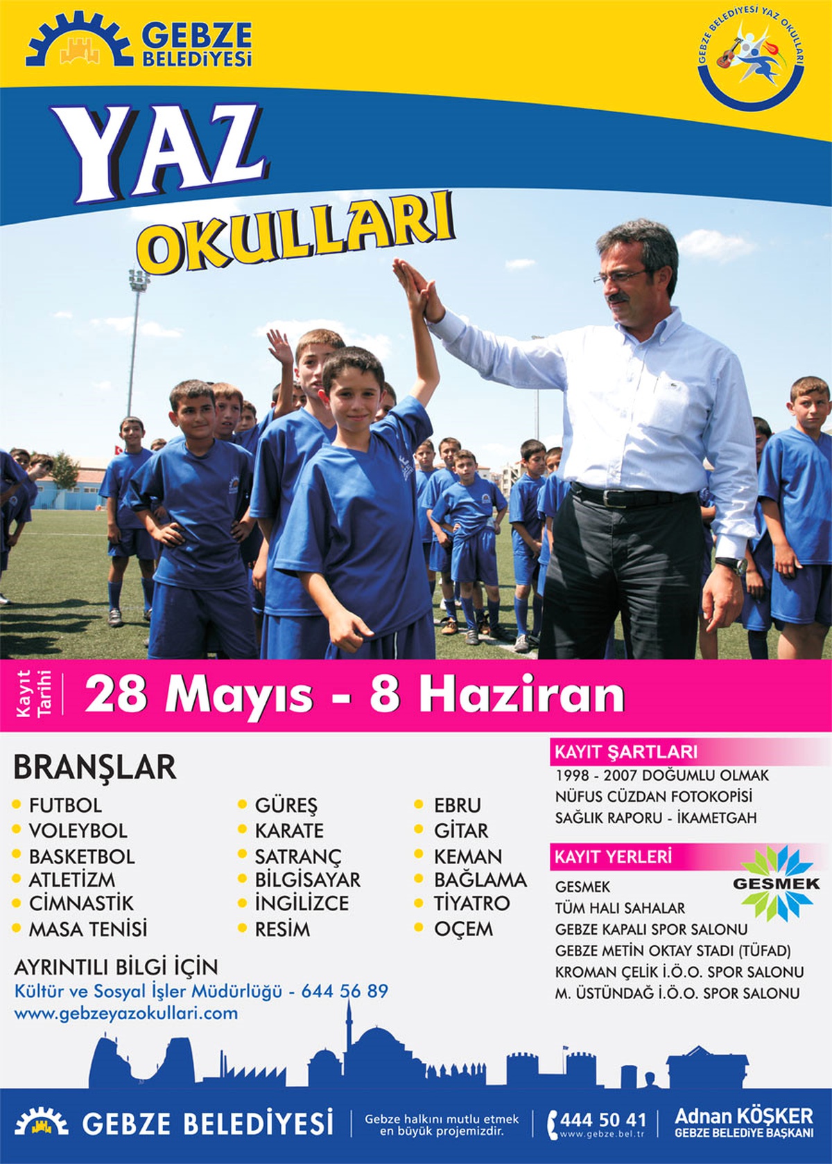 Yaz Spor Okulları Kayıtları Sürüyor 
