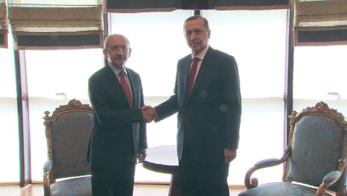 Başbakan Erdoğan ile CHP Genel Başkanı Kılıçdaroğlu\'nun Görüşmesi Başladı
