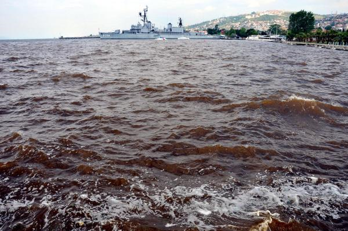 İzmit Körfezi\'nde Endişelendiren Renk Değişikliği