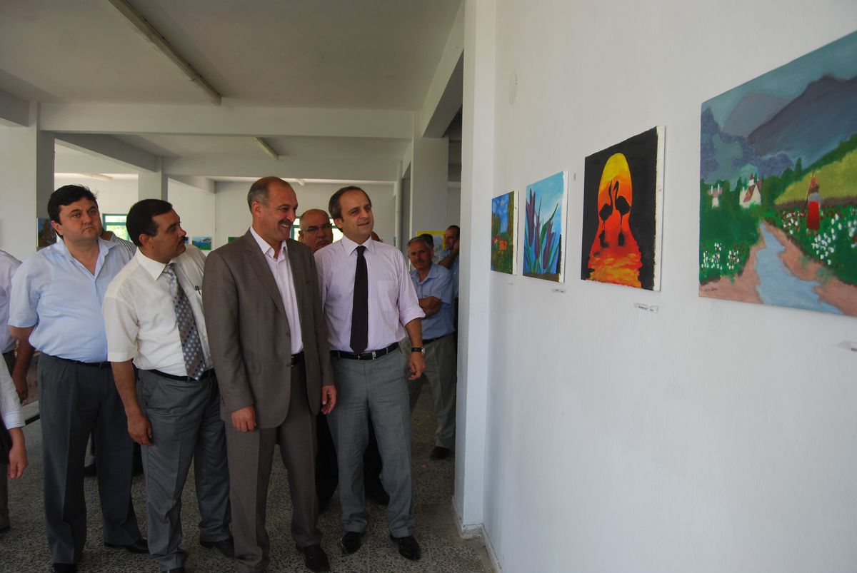 Kula Öğretmen Lisesi\'nden Resim Sergisi