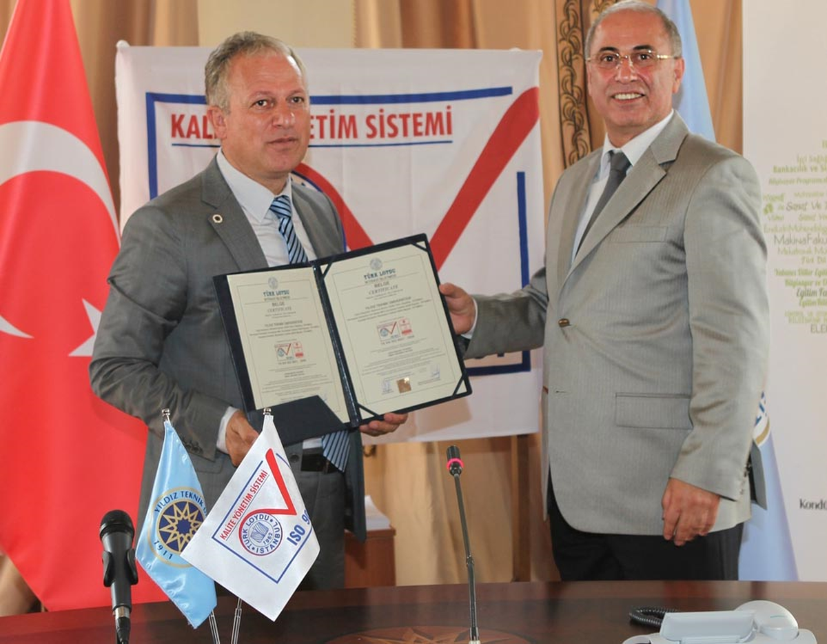 Yıldız Teknik Üniversitesi\'nin Kalitesi Belgelendi