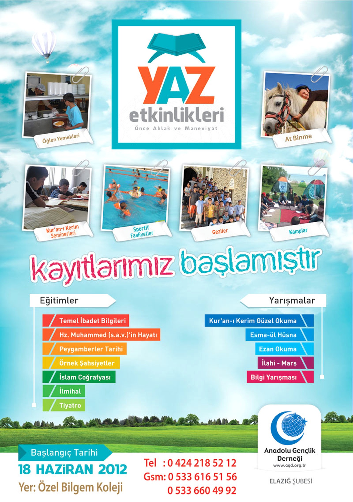 Anadolu Gençlik Derneği Yaz Etkinlikleri