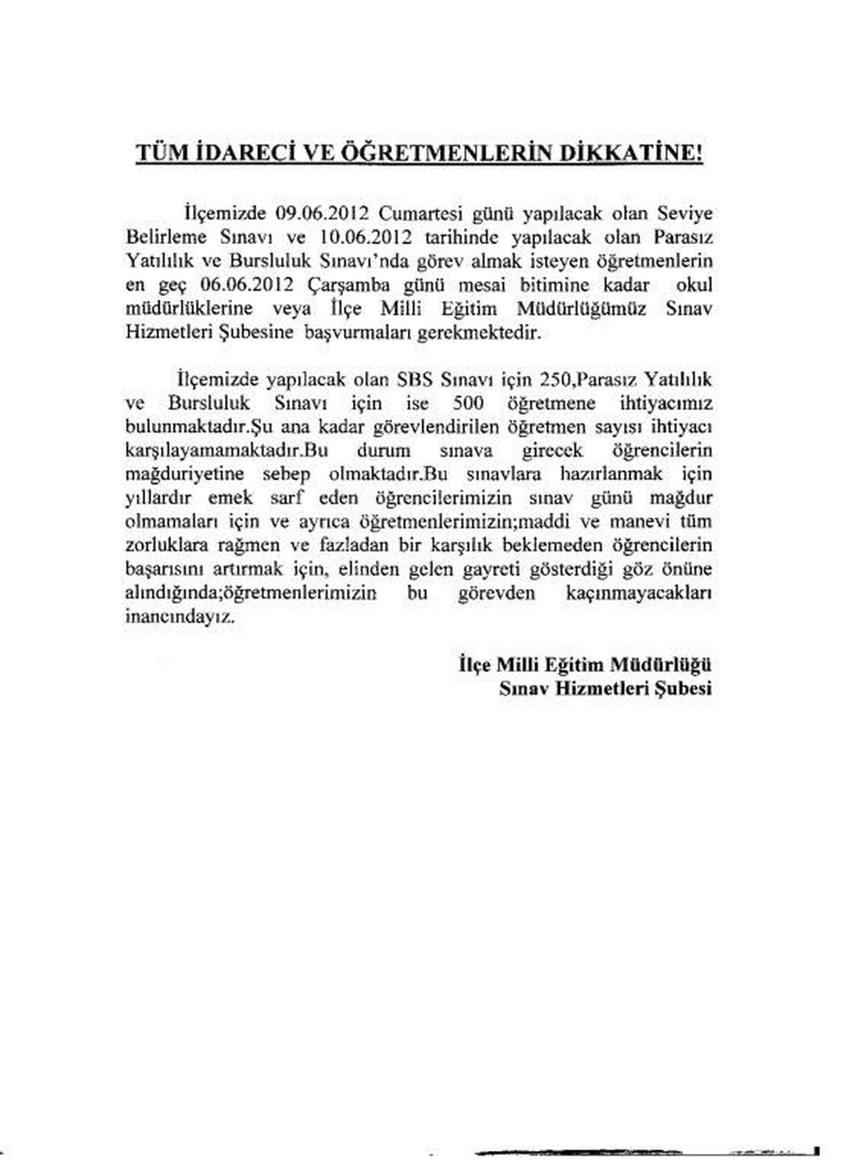 Milli Eğitim İlanla Öğretmen Aramaya Başladı