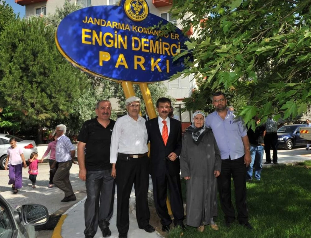 Şehit Engin Demirci Parkı Açıldı