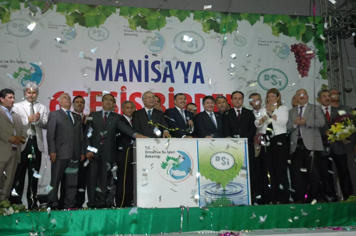 Bakan Eroğlu, Manisa\'da 6 Sulama Göletinin Temelini Attı