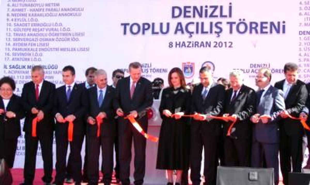 Başbakan Erdoğan Denizli\'de Toplu Açılış Törenine Katıldı