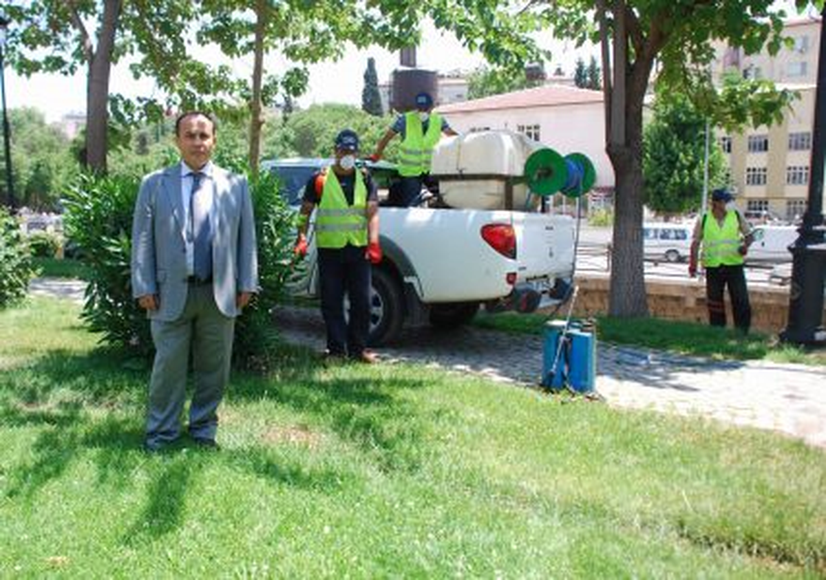 Büyükşehır Belediyesi Alanları İlaçlıyor