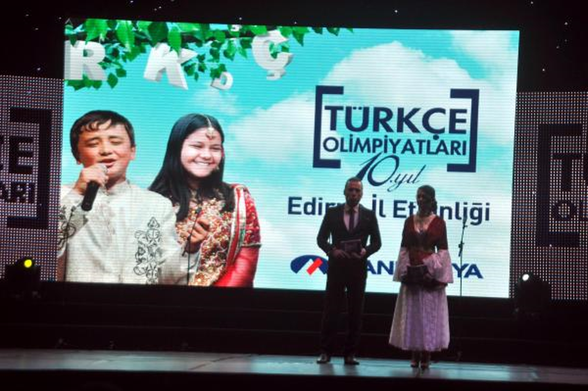 Edirne\'deki Türkçe Olimpiyatları Kutlaması