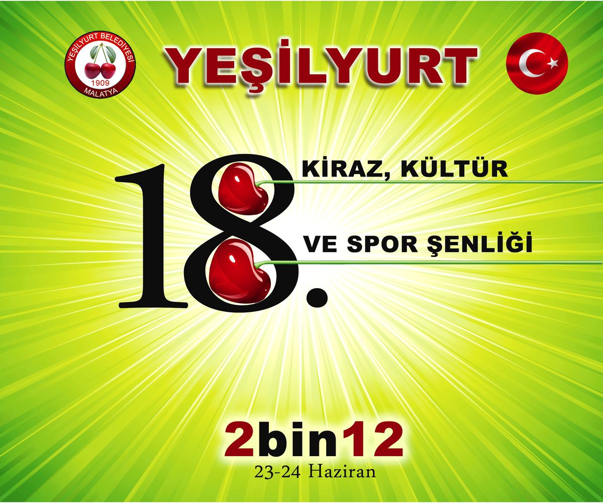 Yeşilyurt 18. Kiraz Şenliklerinin Programı Belli Oldu