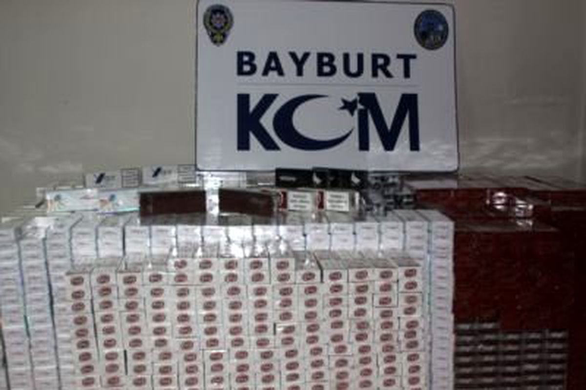 Bayburt\'ta 25 Bin Paket Kaçak Sigara Ele Geçirildi