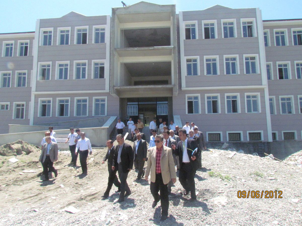 Protokolden Anadolu Öğretmen Lisesi İnşaatına Ziyaret