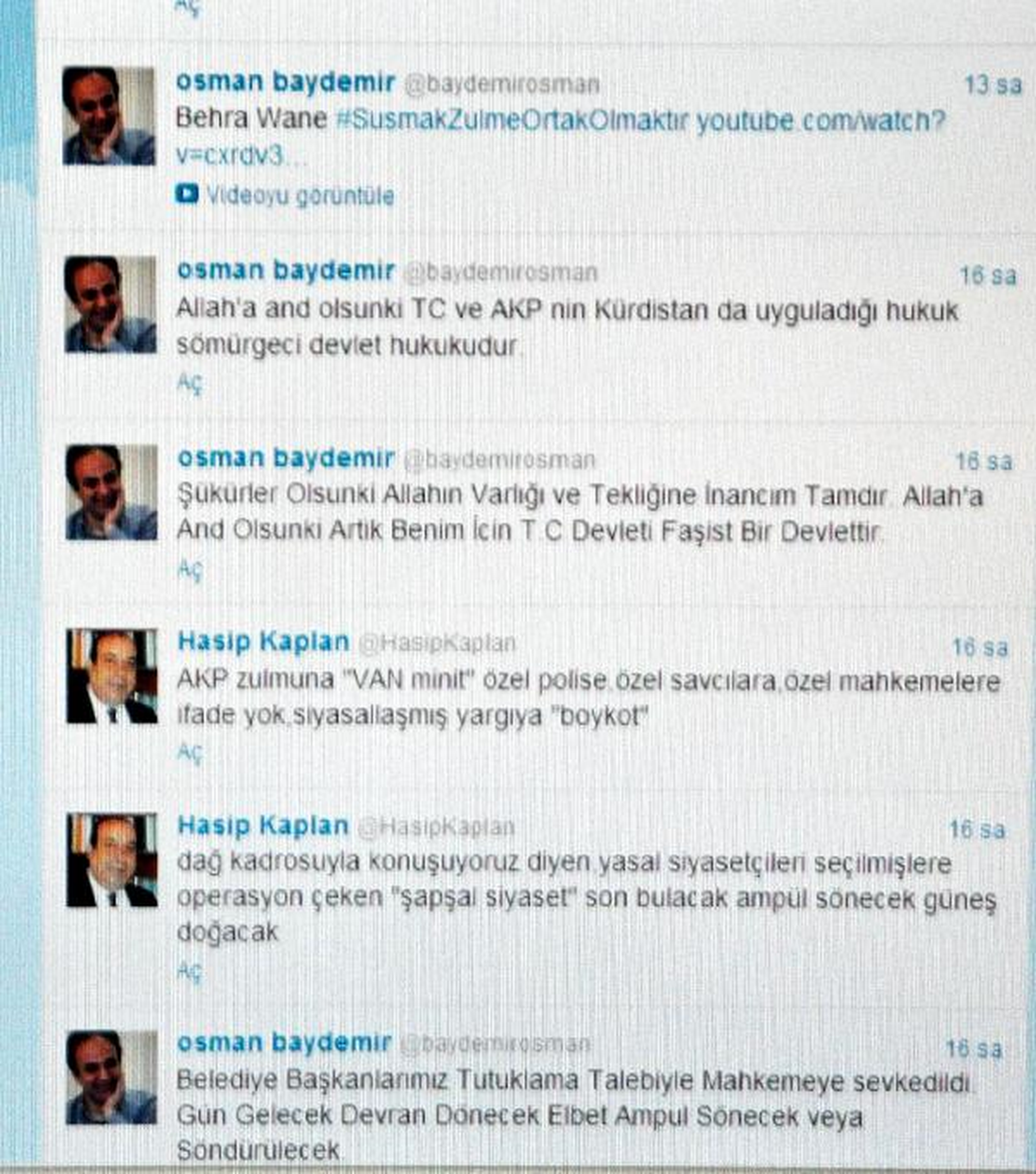 Baydemir, Van\'da Tutuklamaları Twitter\'den Duyurdu