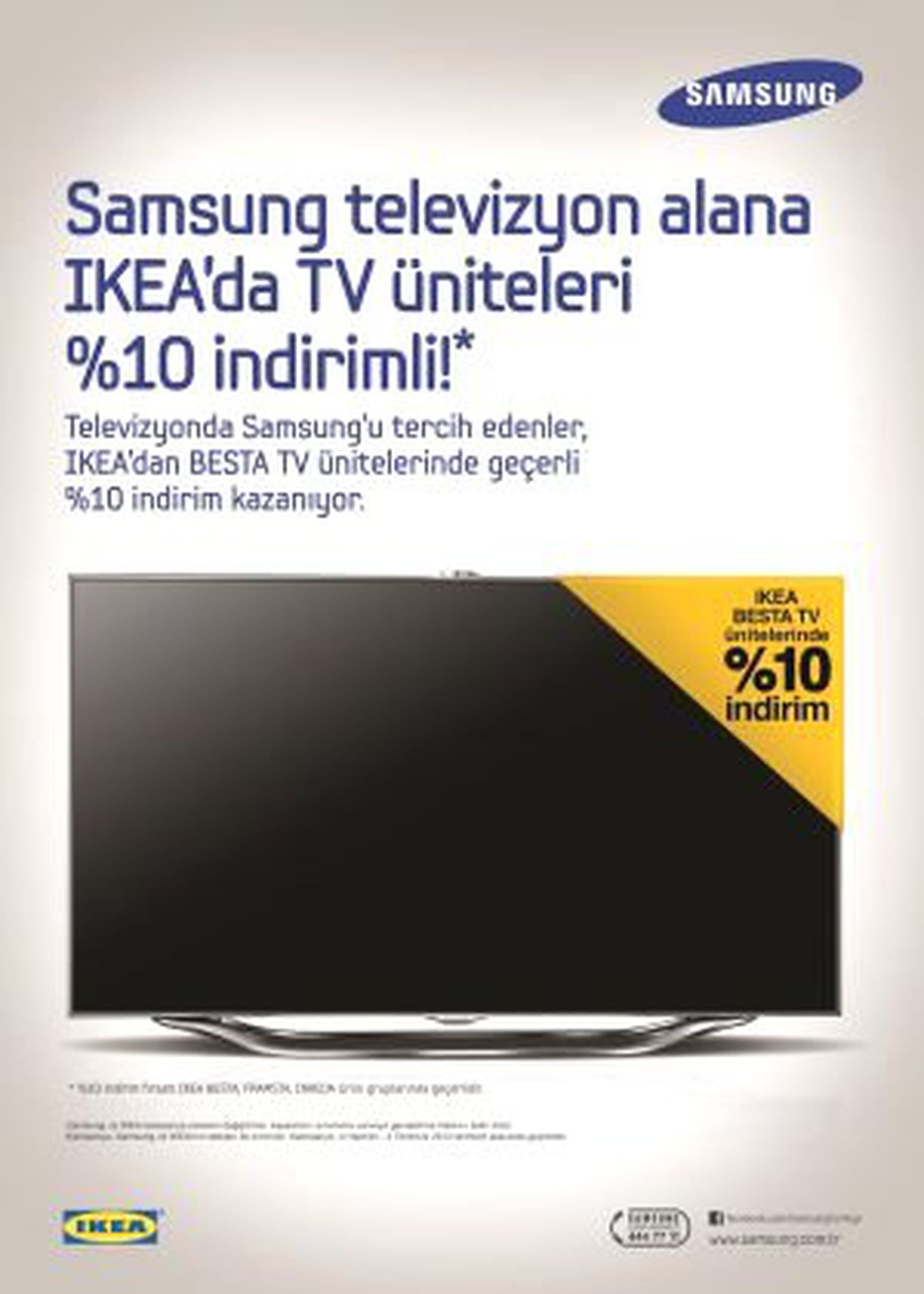 Samsung TV Alana, IKEA\'da %10 İndirim!