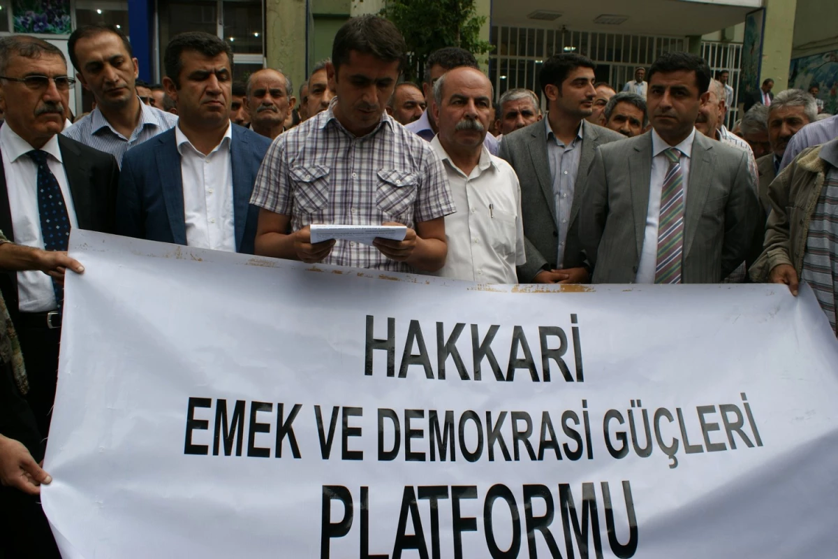 Hakkari Emek ve Demokrasi Platformu, Gözaltıları Kınadı