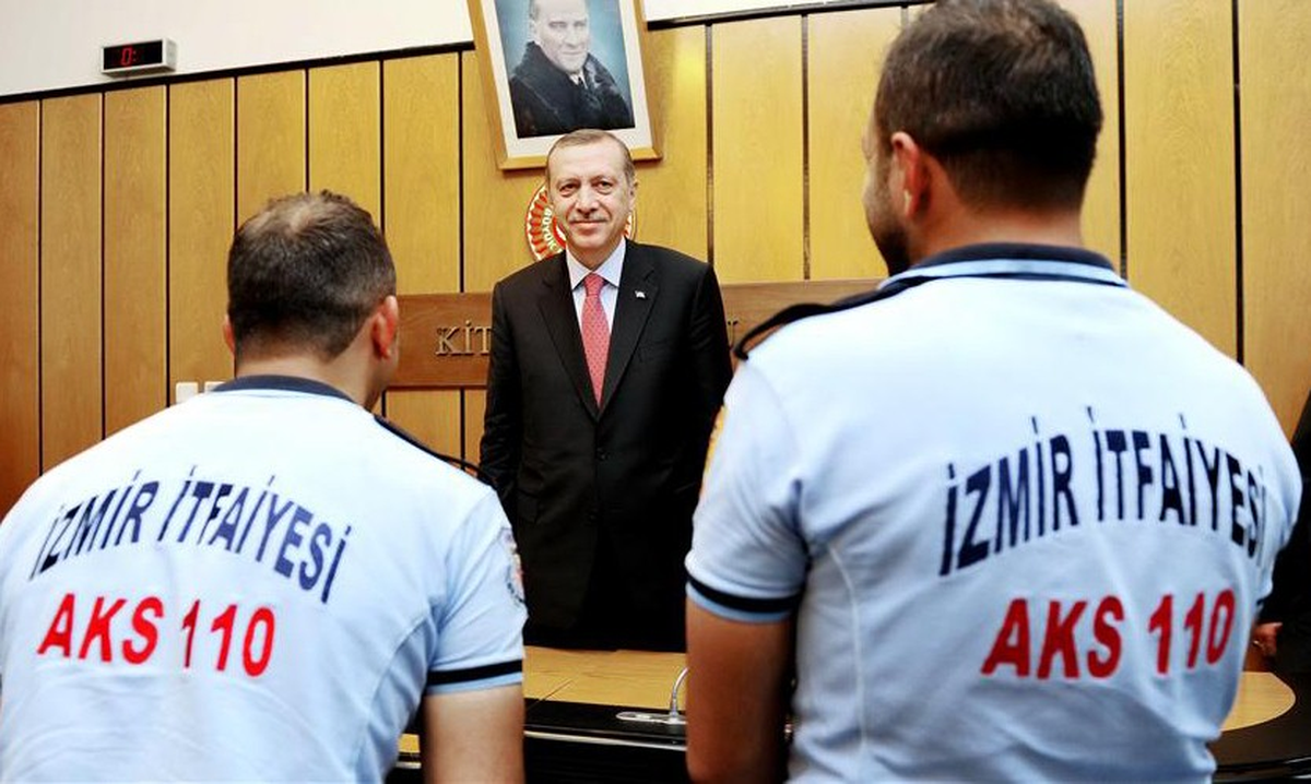 İtfaiyecilerden Başbakan\'a Ziyaret