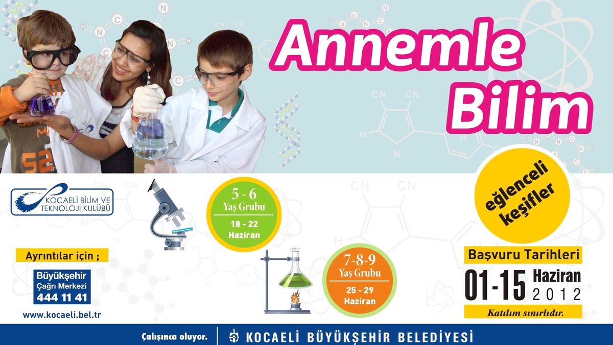 Çocuklar Anneleriyle Bilim Öğrenecek