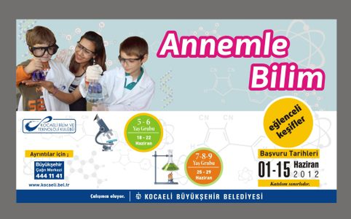 Çocuklar Anneleriyle Bilim Öğrenecek