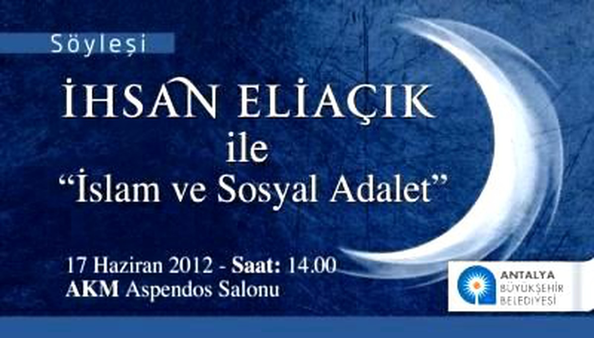 İlahiyatçı-Yazar İhsan Eliaçık Antalyalılarla Buluşacak