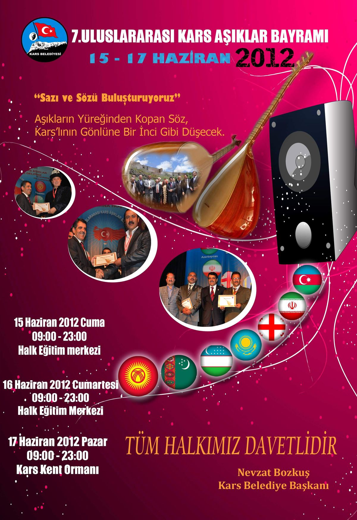 Kars 7. Uluslar Arası Aşıklar Bayramı 15 Haziran Cuma Günü Start Alacak