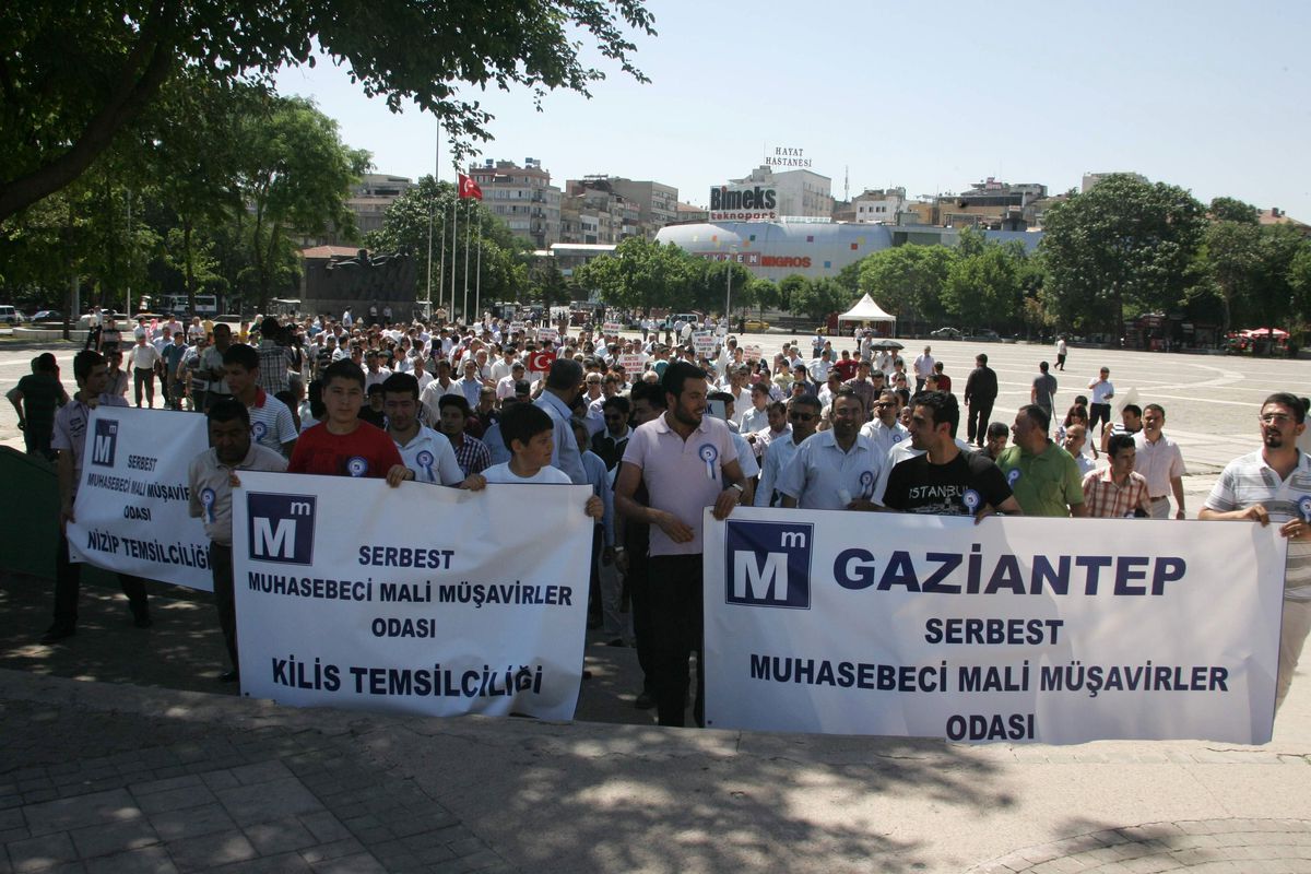 Muhasebeciler Eylem Yaptı
