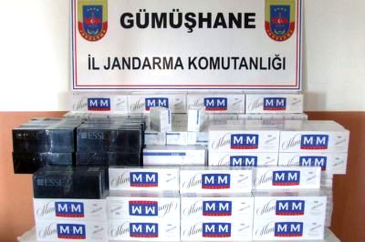 Gümüşhane\'de 5 Bin 700 Paket Kaçak Sigara Ele Geçirildi