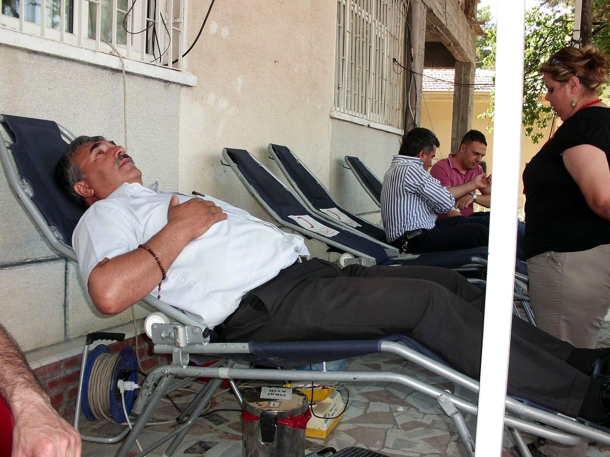 Kızılay Tarafından Orduzu Beldesinde Kan Bağışı Toplandı