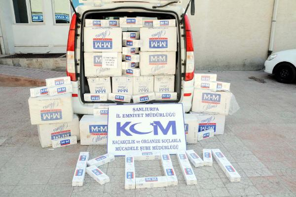 Şanlıurfa\'da 22 Bin 960 Paket Kaçak Sigara Ele Geçirildi