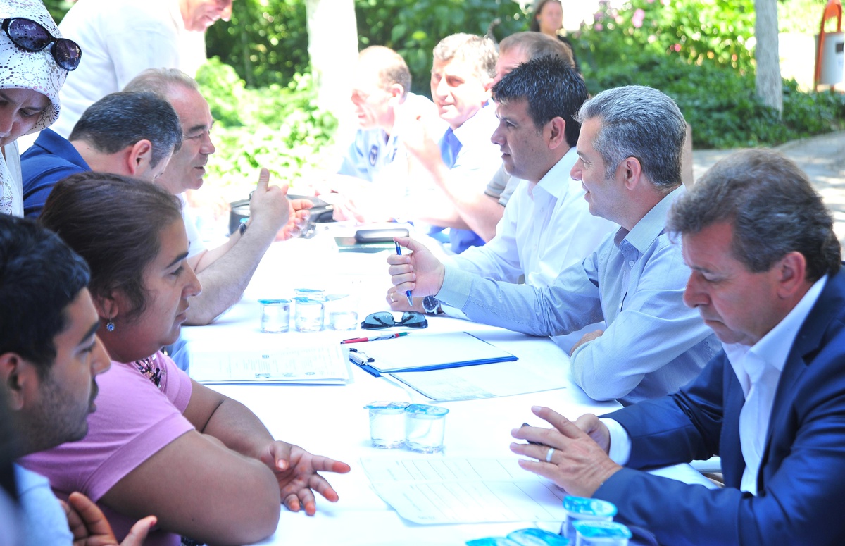 Yaz Geldi, Başkan Uzun\'un Makamı Çamlığa Taşındı