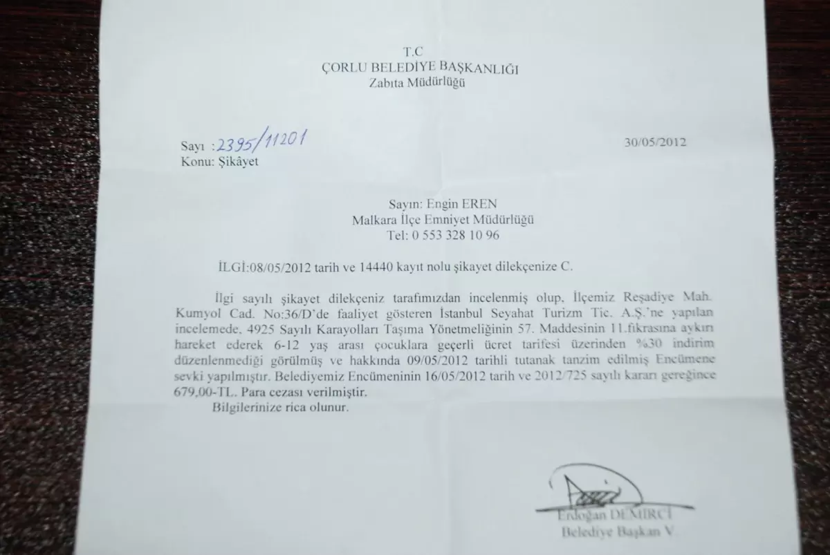 9 TL'lik İndirime 679 TL Ceza