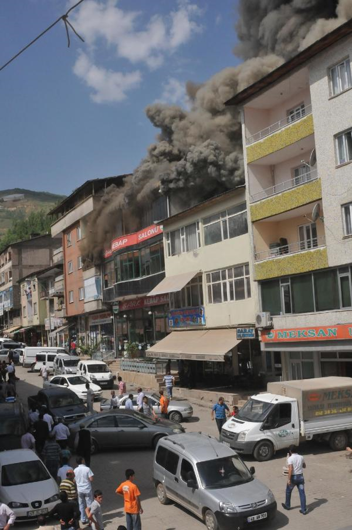 Kebapçıda Korkutan Yangın