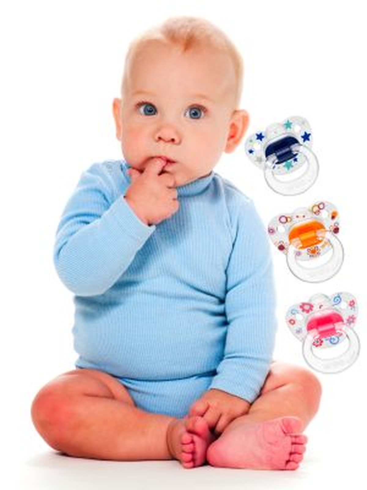 Wee Baby\'den Ortodontik Şeffaf Desenli Emzikler