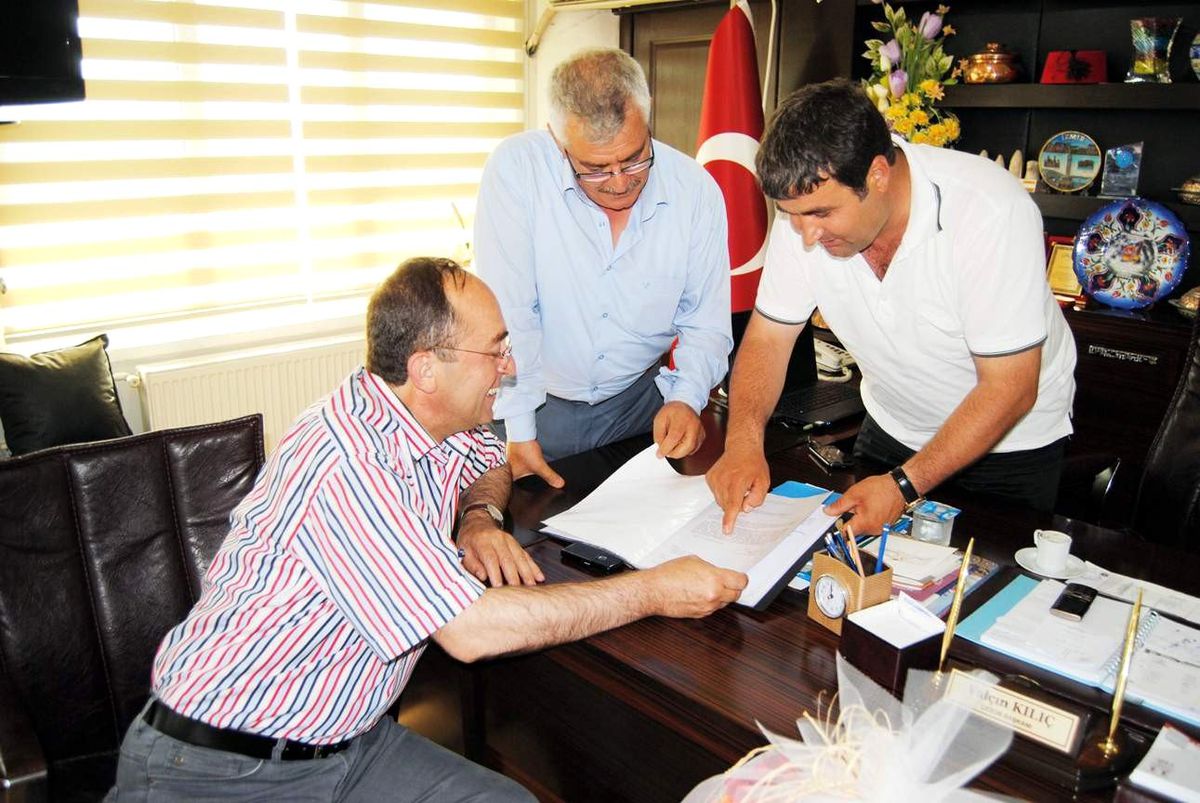 Federasyon Başkanı Çakman ve Artvin Esob Başkanı Elçi\'den Çesob\'a Nezaket Ziyareti