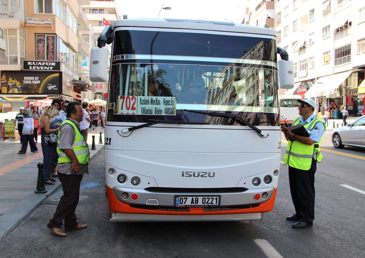 Antalya\'da Toplu Taşıma Araçlarına Klima Denetimi Yapıldı