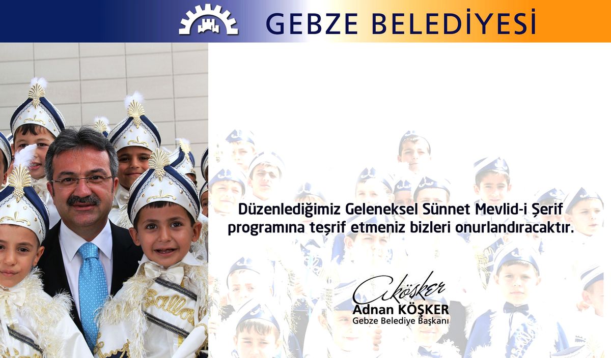 Gebze\'de Sünnet Şöleni Düzenlenecek