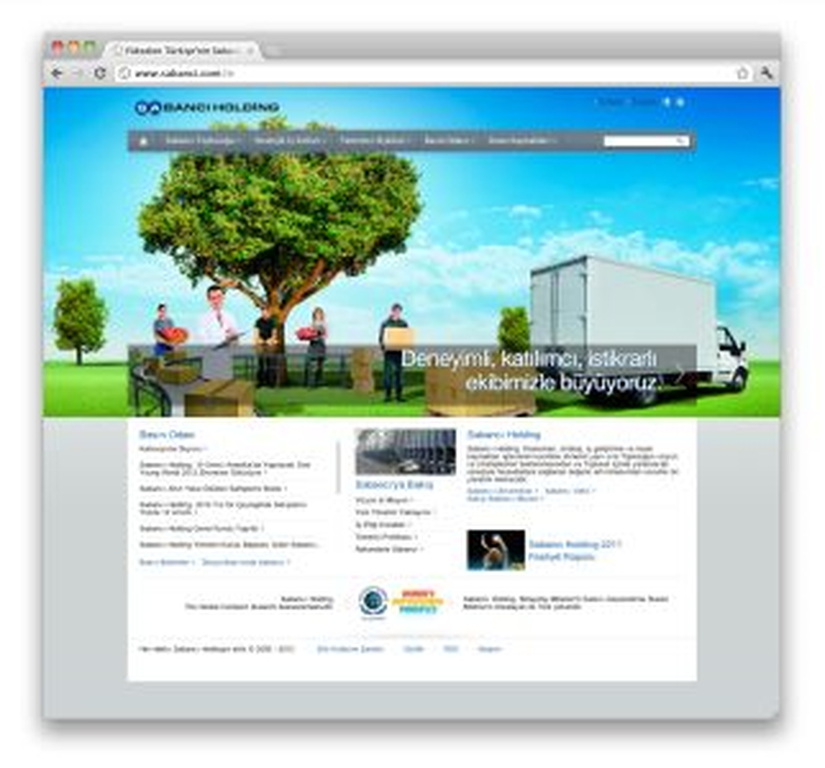 Sabancı Holding\'in Kurumsal Web Sitesi Yenilendi