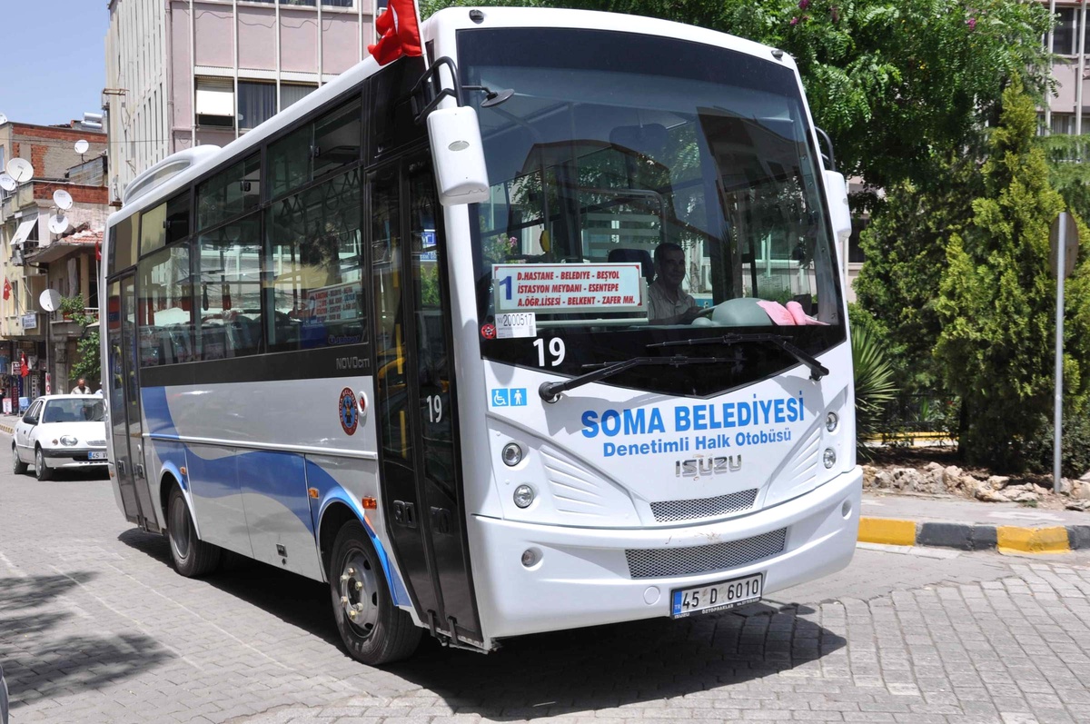 Soma Belediyesi, Minibüslerde Kartlı Sisteme Hazırlanıyor
