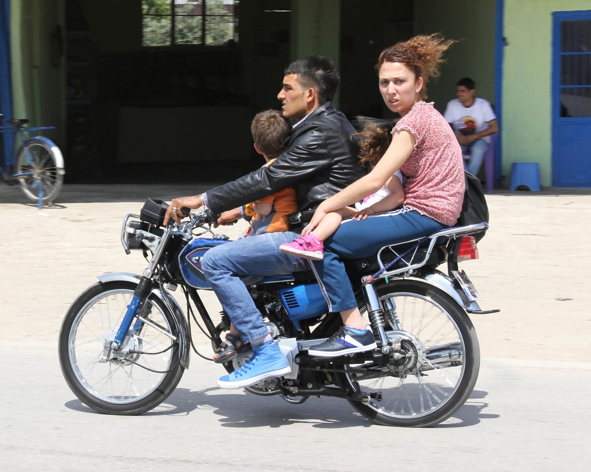 Motosiklette Tehlikeli Yolculuk